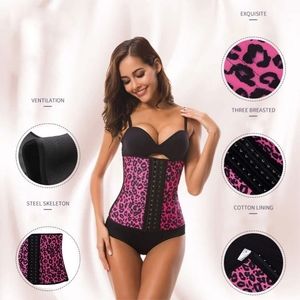 Latex Waist Trainer Leopard Print